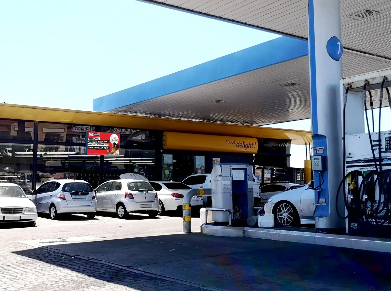 Lotto Star Ottery Sasol forecourt Digilite, OOH media South Africa
